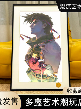 星空 二乔JOJO的奇妙冒险承太郎仗助徐伦迪奥Dio石鬼面动漫装饰画