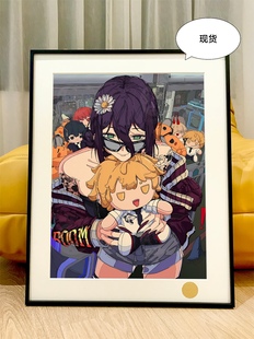 娃娃机蕾塞Chainsaw Man电锯人Reze玛奇玛早川秋电次链锯人装饰画