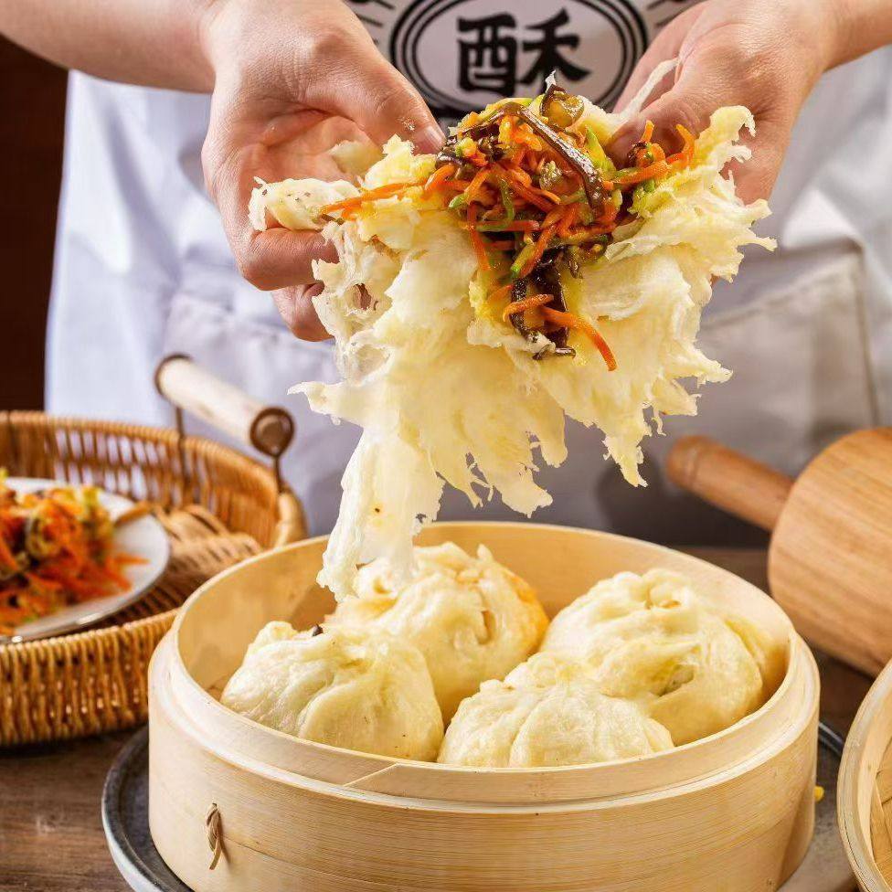 云贵川特色小吃千层破酥包口味独特营养早餐速食真空早点老面发酵