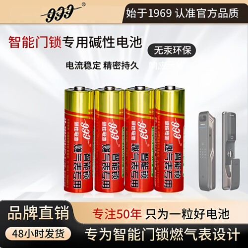 9995号碱性智能门锁电池4粒