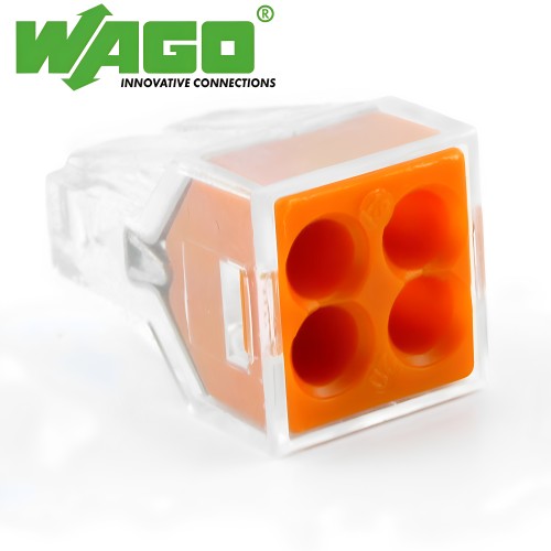 WAGO万可4孔接线端子100只