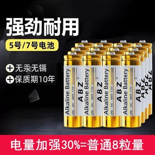 5号碱性电池7号玩具遥控器智能门锁耐用碱性电池五号七号干电池