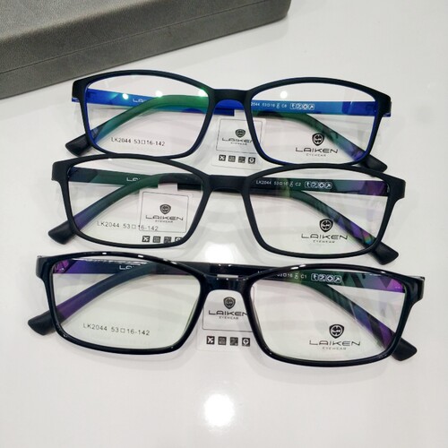 莱肯男全框tr90方形眼镜架超轻