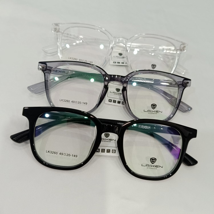 莱肯男女全框是TR90轻眼镜架