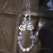 手机链女款 新 水钻珠手工串珠挂链小清新挂饰手机挂绳相机手链短款