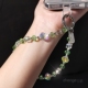 水晶四叶草串珠手机链ins女士小清新夏日手机壳挂件串珠链短款