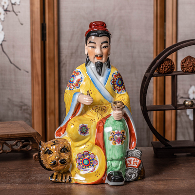 药王菩萨孙思邈神医华佗神像陶瓷行佛像居家摆件包邮