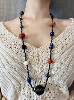 老多宝项链古董首饰毛衣链