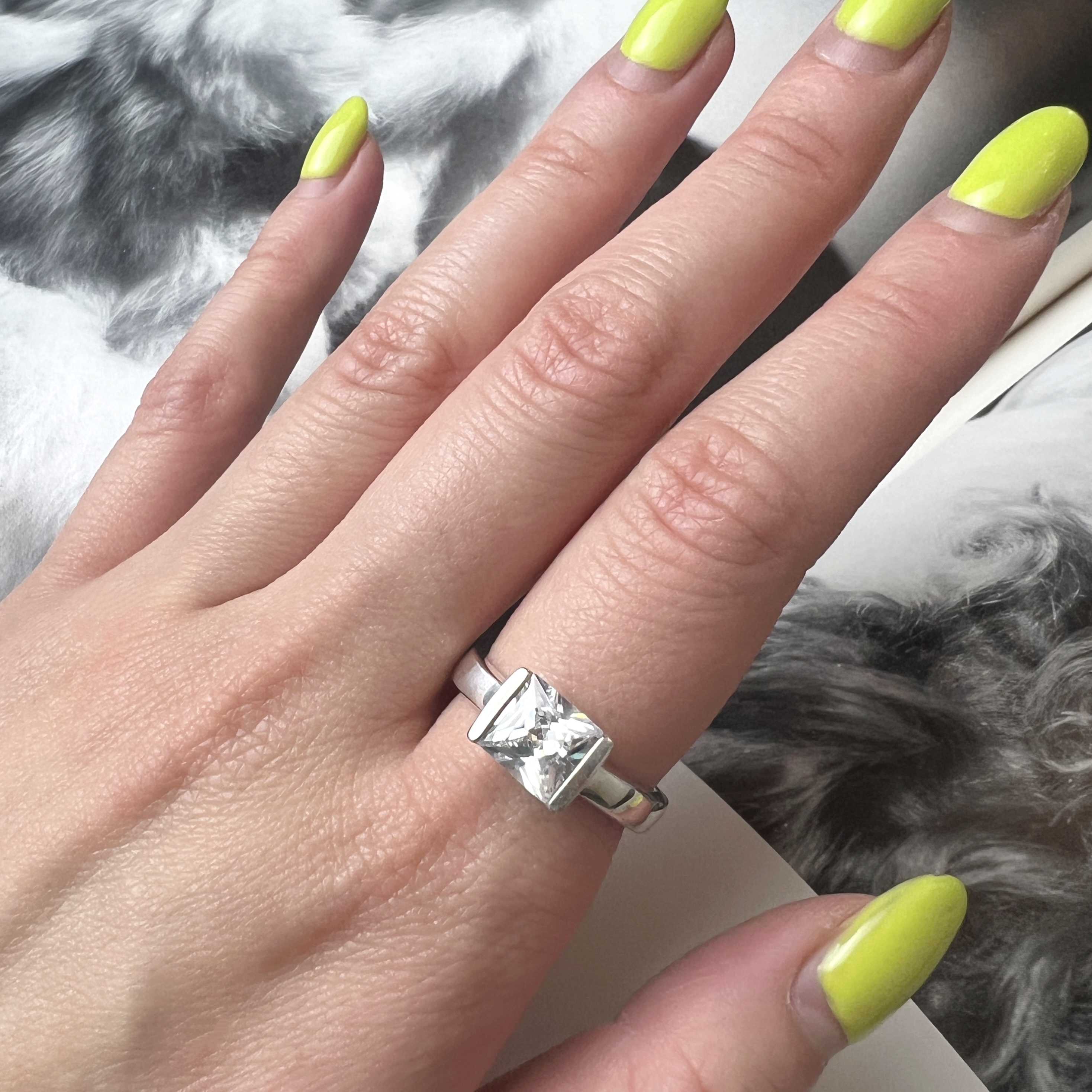 925纯银锆石戒指古董首饰