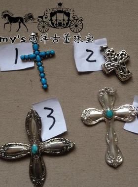 纯银天然原矿彩色宝石回流古董