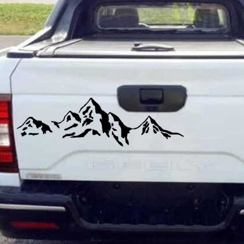 山峰雪山越野户外SUV轿车贴纸