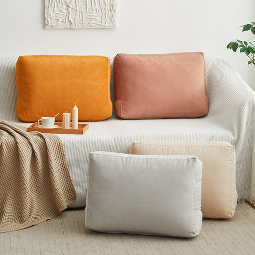 定制沙发靠背垫可拆洗床上靠枕软