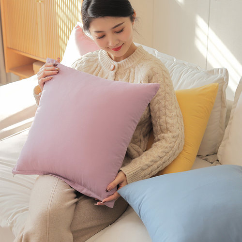 纯棉抱枕套沙发靠垫客厅靠枕定制