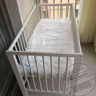 宜家国内代购古利福婴儿床BB床宝宝床架木质一侧可拆卸60*120cm