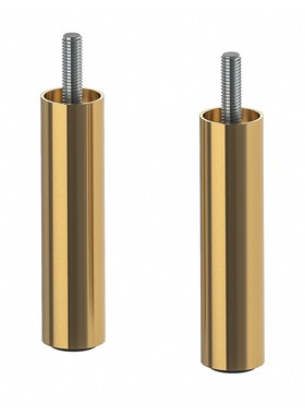 宜家ÖSARP 约萨普 贝达柜子腿支架支腿 黄铜色 10 厘米两个装