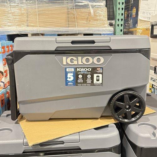 COSTCO代购IGLOO易酷乐拉杆保温冷藏箱滚轮冷链运输冰桶85升
