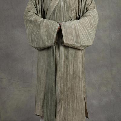 原创汉服仿札染暗纹宋制交领长衫