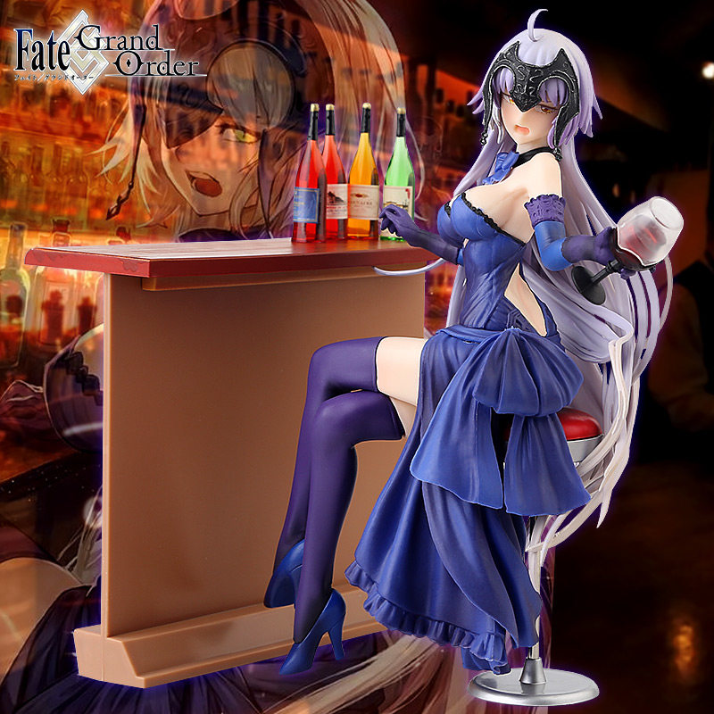 2018冬 fgo系列fate 圣夜的晚餐 醉贞 动漫美女酒吧贞德手办模型