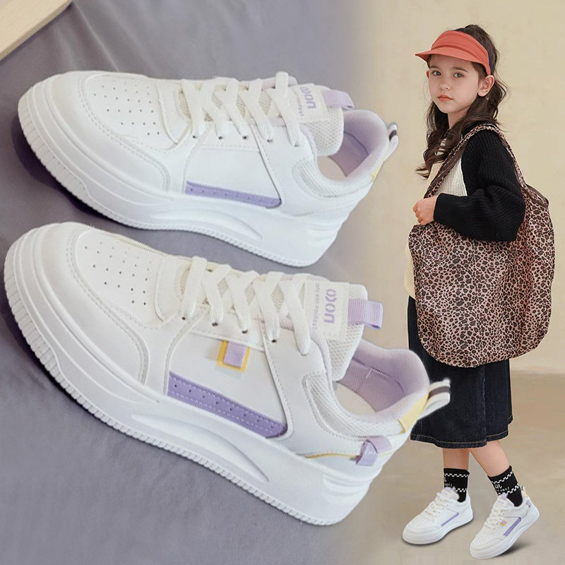 儿童运动鞋女童小白鞋2026春秋季新款小学生鞋子百搭板鞋春款单鞋