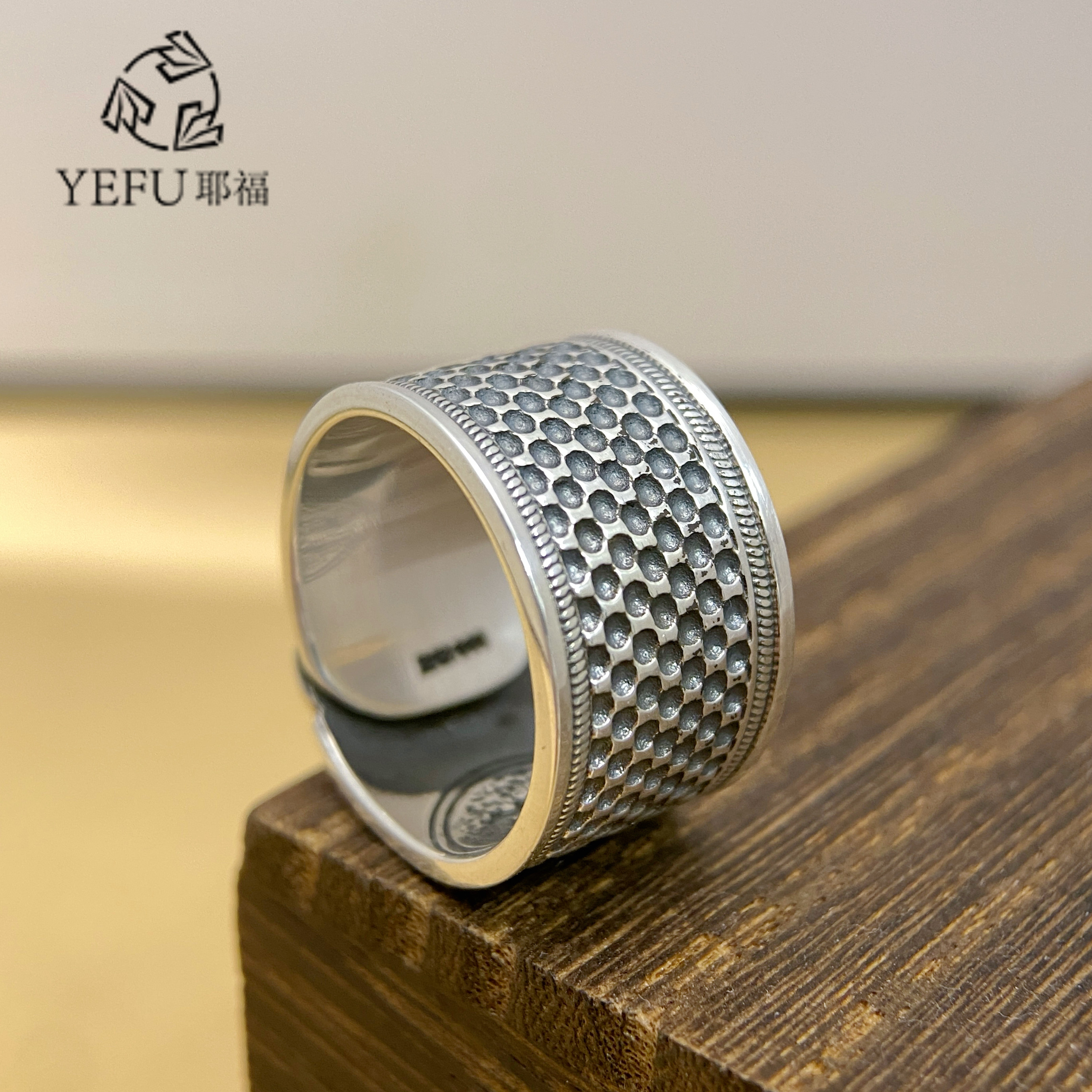 999纯银加宽顶针吉祥戒指防扎手缝纫银指套箍顶针箍款复古,饰品/流行首饰/时尚饰品新,银饰戒指,淘宝优惠券,粉丝福利购,淘宝优惠卷