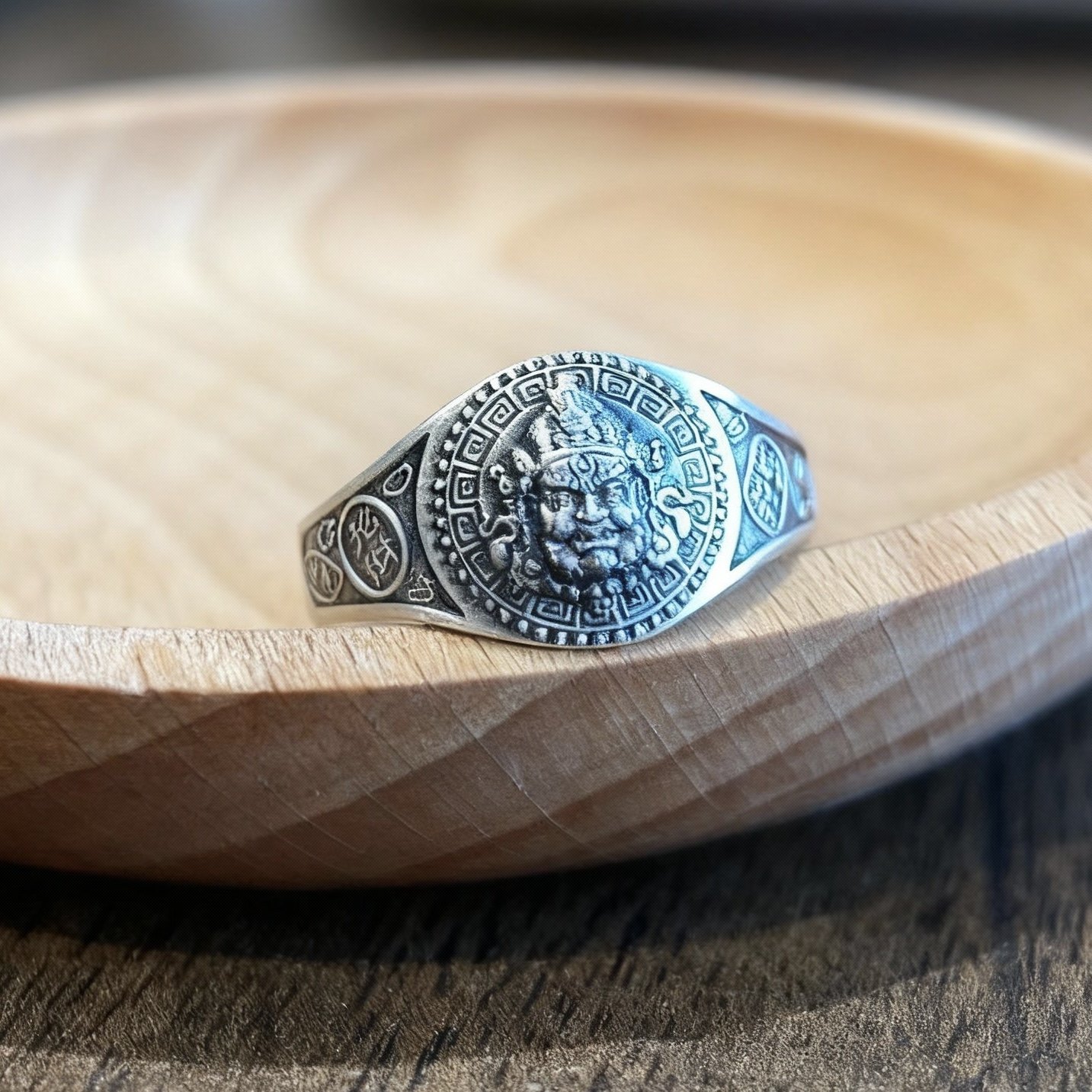 999足银黄财神戒指个性做旧开口男款指环文艺复古手饰,饰品/流行首饰/时尚饰品新,银饰戒指,淘宝优惠券,粉丝福利购,淘宝优惠卷