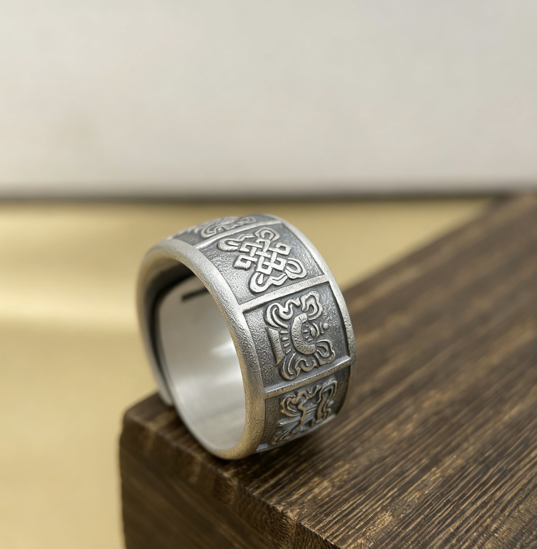 999纯银吉祥八宝戒指男款复古国风藏式情侣款开口食指指环食指戒,饰品/流行首饰/时尚饰品新,银饰戒指,淘宝优惠券,粉丝福利购,淘宝优惠卷