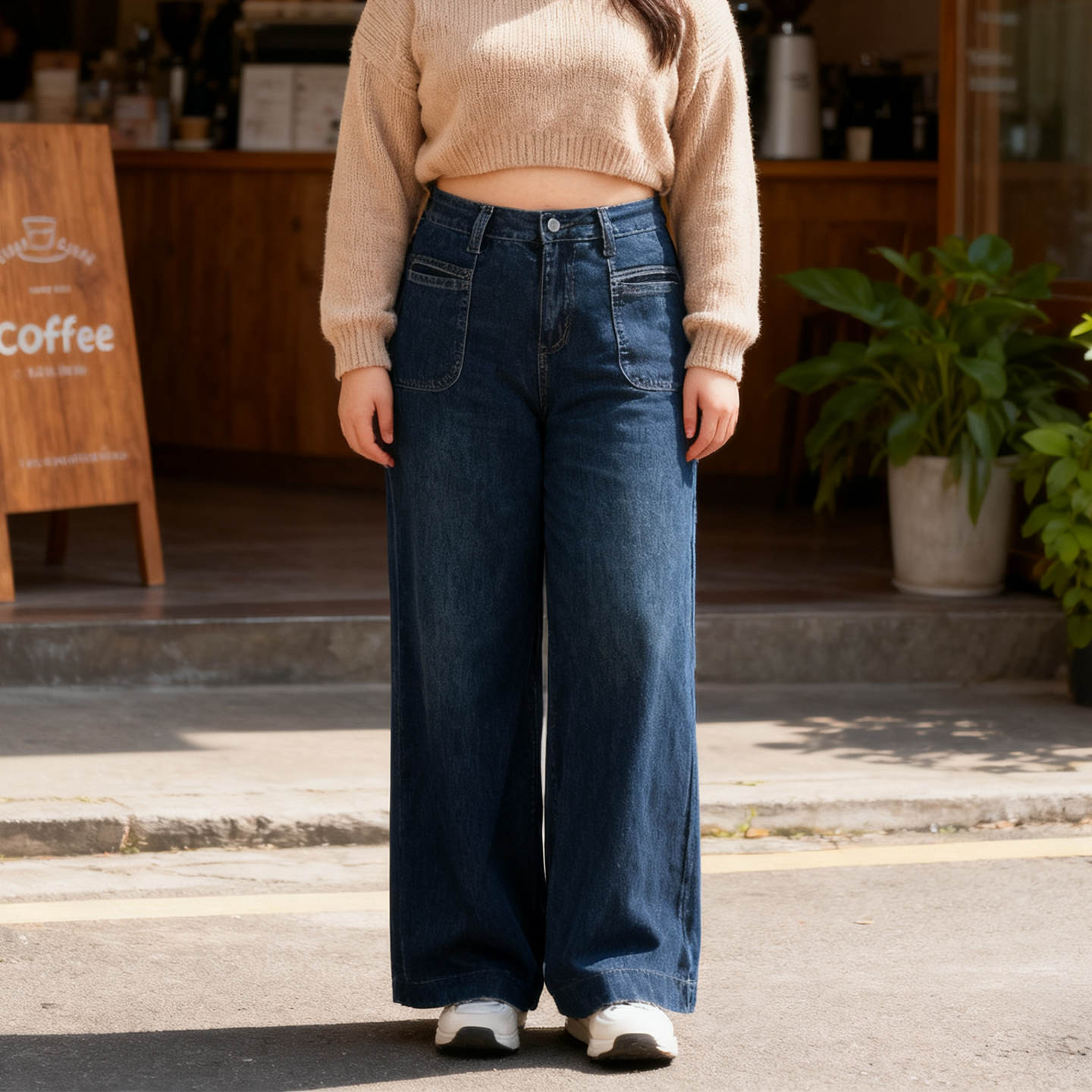 宽松显瘦垂感阔腿裤休闲2025新款