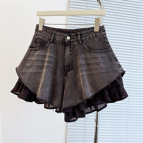 300斤胖mm大码女装美式复古短裤