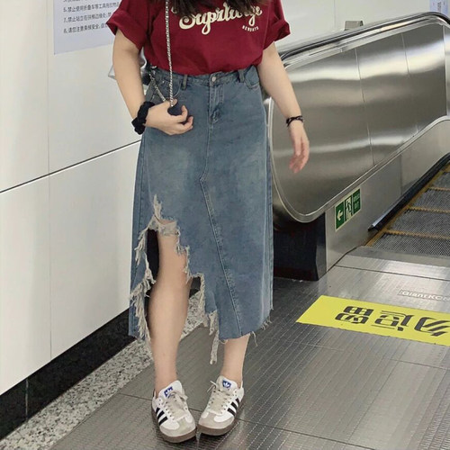 300斤大码女装遮肉显瘦半身裙女