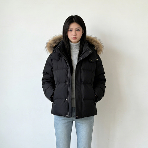 300斤大码加厚连帽保暖女棉服