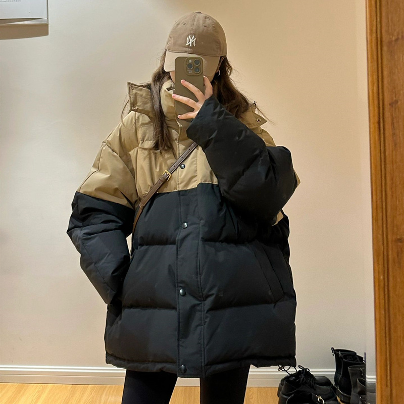 300斤大码女装翻领加厚棉衣棉服