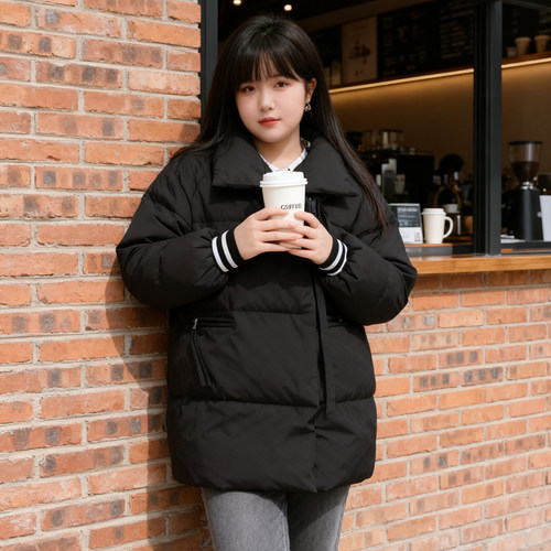 2025年冬季大码韩系羽绒棉服外套