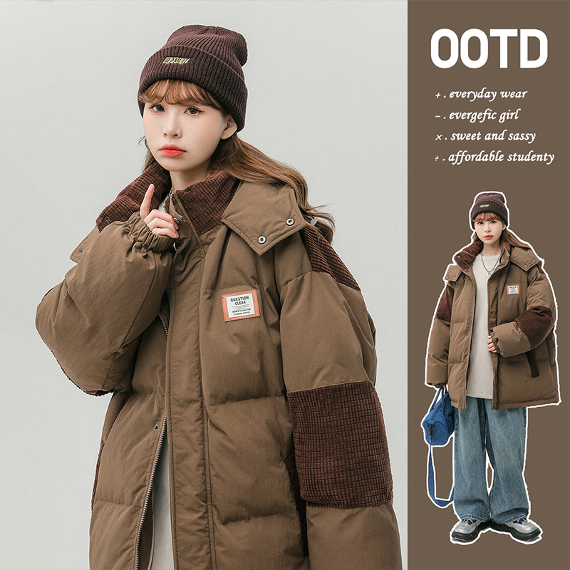 胖mm大码女装工装棉衣棉服女