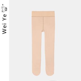 袜水光袜 秋冬宝宝保暖加绒肤色连脚裤 薇爷原创 女童光腿神器