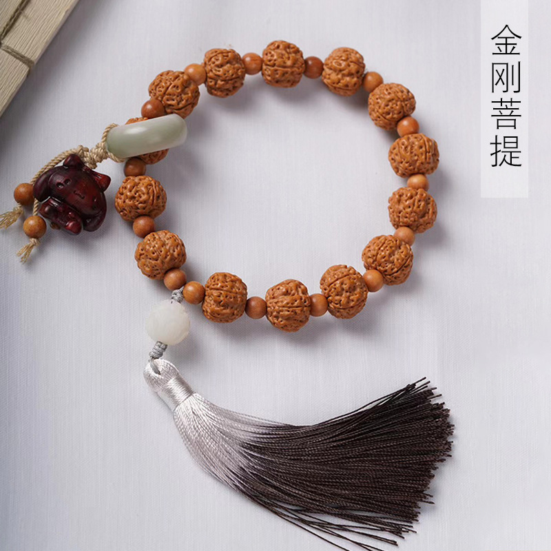 款厂家左右手串DIY菩提金