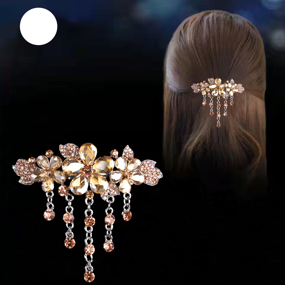 新款韩版水晶发夹女弹簧夹实用礼物送婆婆妈妈丈母娘送老婆批发女