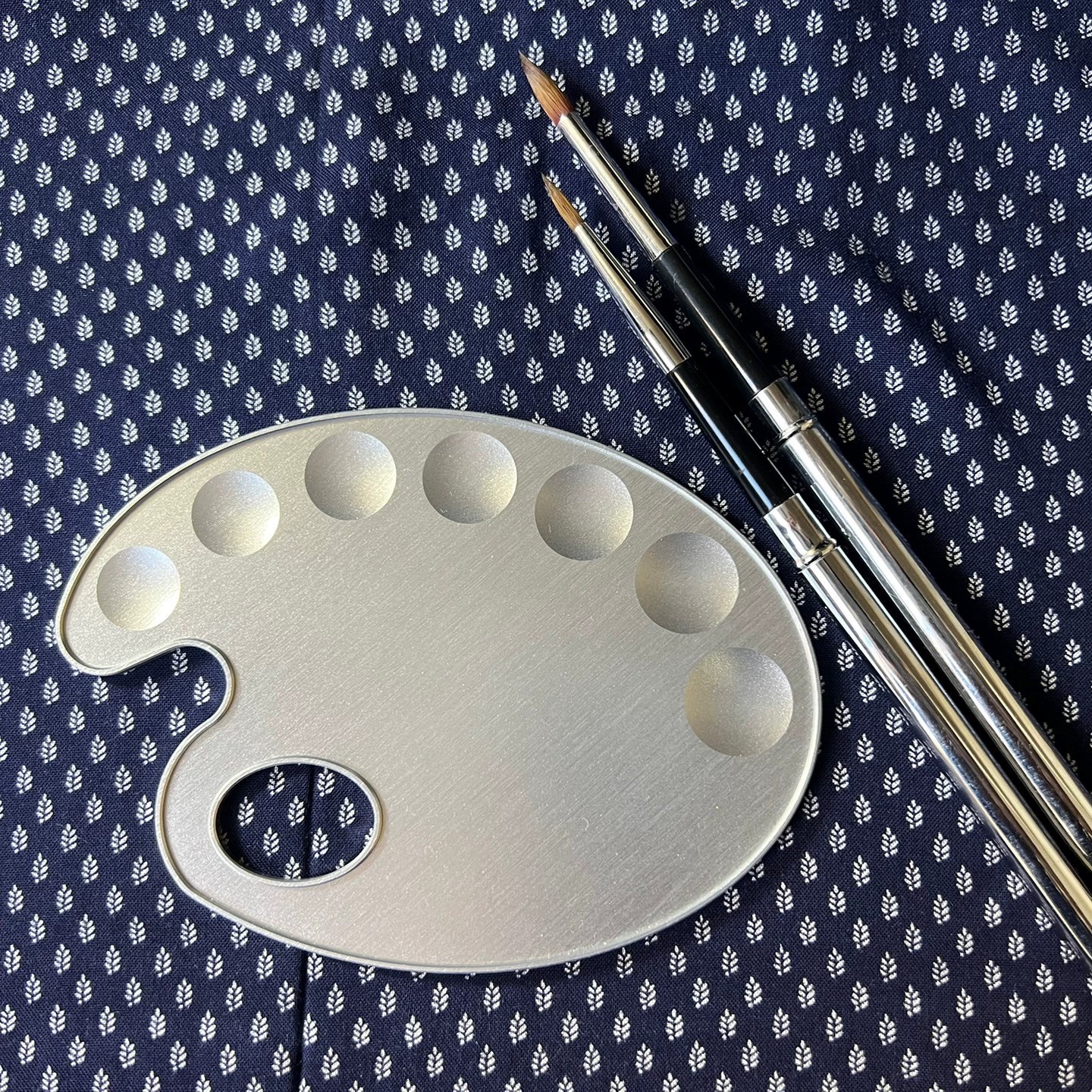 迷你随圆铝合金调色盘