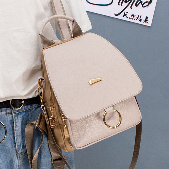 日常牛津布韩版百搭学生双肩包