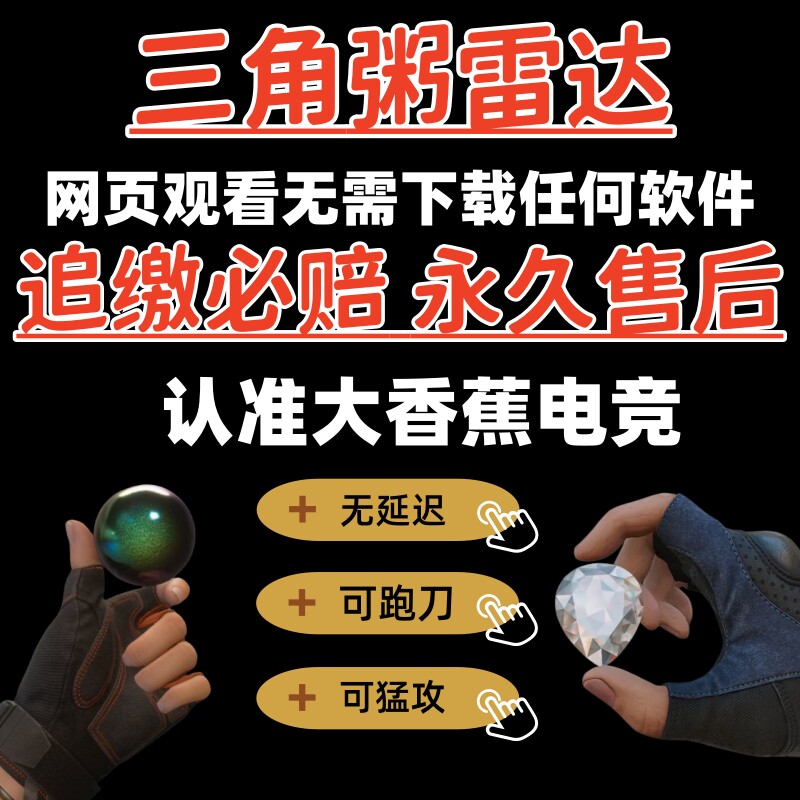 PC端三角粥-州寻宝/共享雷达车/网页雷达/主播同款 机密绝密护