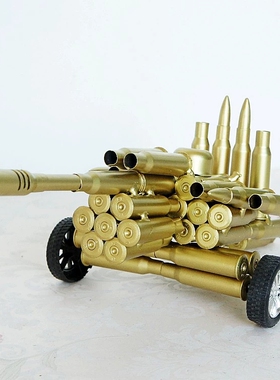 防空大炮榴弹炮迫击炮加农炮仿造子弹壳模型离队礼物53大炮摆件