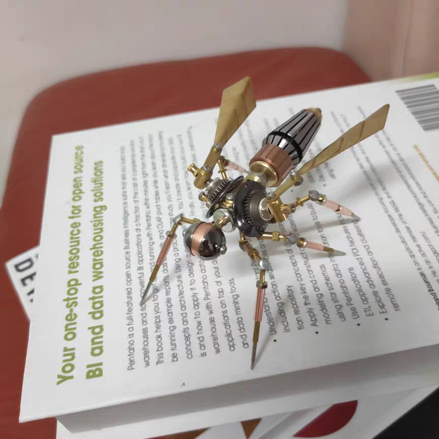 蒸汽朋克机械昆虫胡蜂大黄蜂蜜蜂手工创意工艺品金属摆件礼物装饰