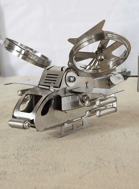 武装直升机飞机战斗机模型激光切割武直猛禽摆件SMG战斗直升机