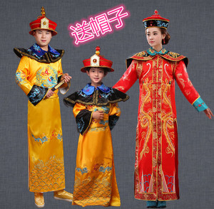 清朝皇帝皇后贵妃装龙袍影楼写真服演出服表演服女清朝太后皇后服