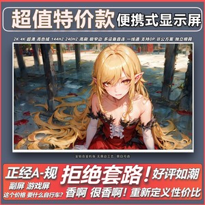 特价便携式显示屏副屏扩展笔记本电脑触控投屏主机外接一线通