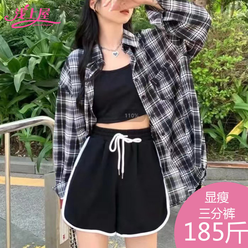 运动短裤女夏季外穿中腰图片