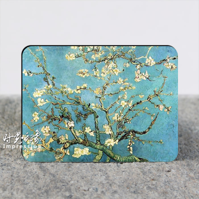 名家油画梵高作品杏花磁铁冰箱贴