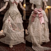 拖尾半身裙 血液供给原创 巴斯尔法式 爱神 优雅复古长款 诗匣