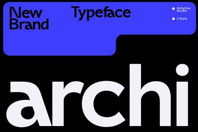 英文品牌字体Archi Modern Sans Branding Font