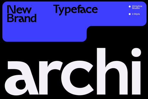 英文品牌字体Archi Modern Sans Branding Font