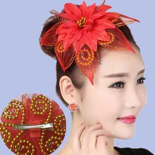 新款头饰秧歌舞 广场舞头饰民族舞灯笼 扭秧歌头花舞台古典舞头饰